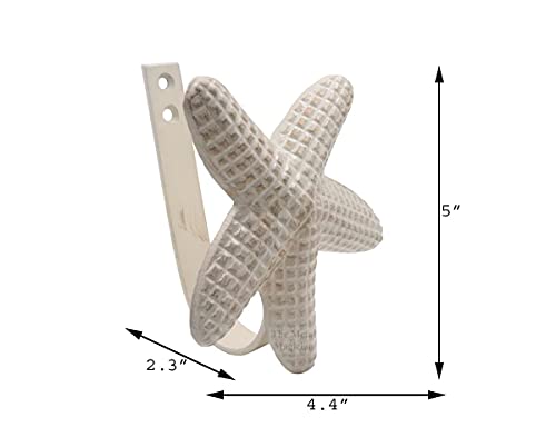 The Metal Magician Metal Nautical Starfish Curtain Holdback & Curtain Holder for Home, Bedroom & Office (Starfish Set of 2) - Image 6