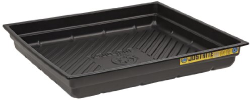 Image of Justrite 28718 EcoPolyBlend Polyethylene Spill Tray, 37-3 /4 inch Width x 5-1 /2 inch Height x 34 inch Depth, Green