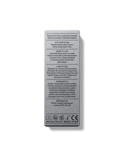 MTHK Eye Drops for Dry Eyes | with Hyaluronic Acid 0.3% | Preservative Free | for Dry, Sore Eyes | Relief up to 8 Hours… - Image 7