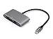 Produktbild Networx USB-C Hub, Adapter USB-C auf VGA/USB/USB-C, space grau