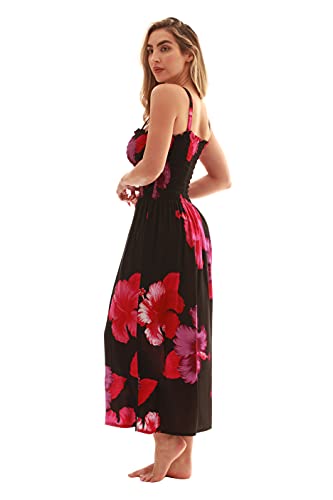 Image of Just Love Floral Print Tube Sundress Swimwear Cover Up Summer Dress for Women