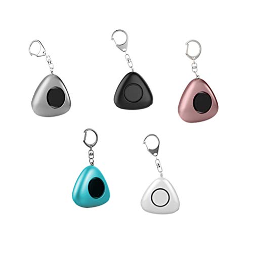 Mobestech Criativo Triângulo Protetor Lobo Chaveiros Alarme pessoal Alarme noturno Alarme de uso pes