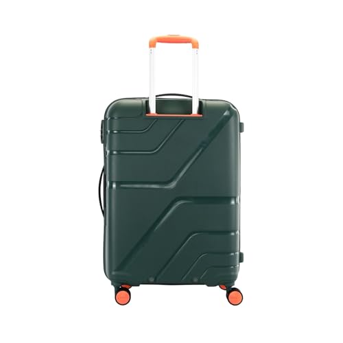 Image of American Tourister Upland Sport | Check-in Trolley Bag (68 cm) | 360 8 Wheel Travel Luggage | Hard Case Polypropylene Suitcase | Mounted Combination Lock | Forest Green