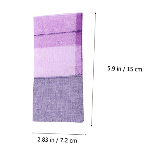 12 bolsas de sachet de lavanda vacías para armario miniatura 2