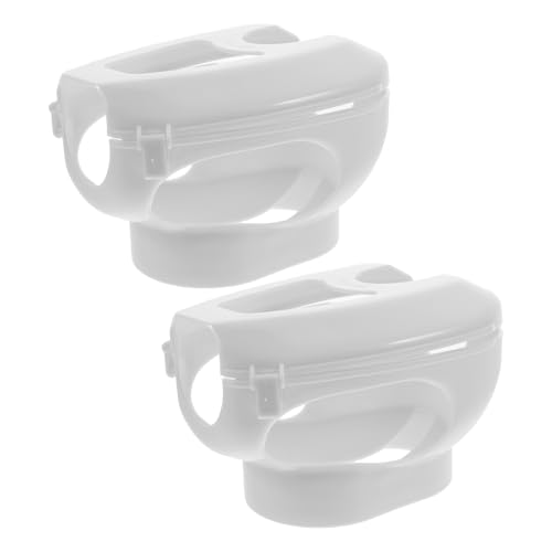 BESPORTBLE 2St Taubenhalter füttern Sittichbedarf rennende Feste Taube Renntaube tauben zubehör Taubenzubehör Werkzeug Taubenfütterungsfixierer Taubenbedarf Brieftaube Vorrichtung Regal Weiß