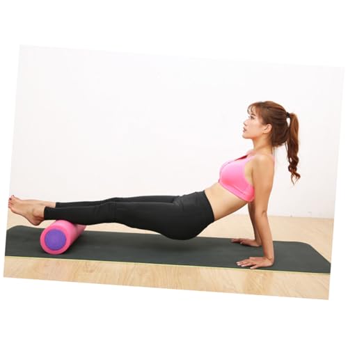 Rodillo de espuma sólida FOMIYES para yoga y masaje, 30 x 15 cm, azul, para masaje muscular, equilibrio en pilates y ejercicios para la espalda miniatura 5