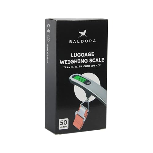 Image of Digital Luggage Weighing Scale, 50 kg Weight Capacity for Flights Travel, Home, Shop with LCD Display, Portable Steel Machine with 50 kg Weight Capacity