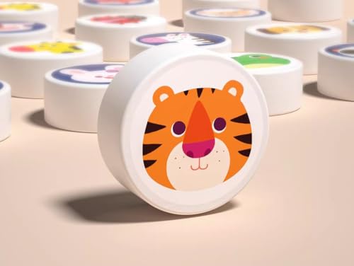 Juego Montessori de Memoria con Animales de Madera miniatura 4