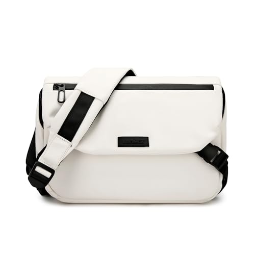 GLITZALL Bolso ligero de hombro, elegante bolso cruzado, correa de hombro ajustable, Blanco