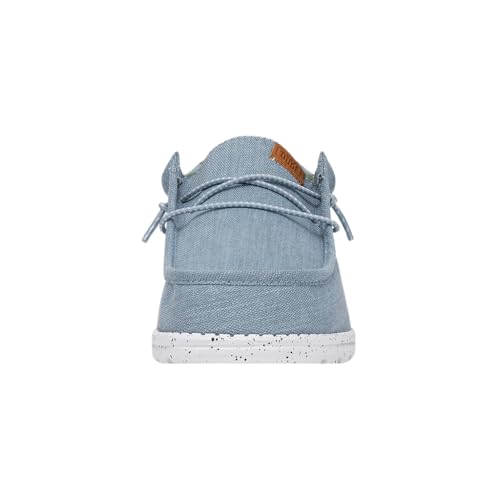 HEYDUDE HEYDUDE Men's Wally Washed Canvas Blue Size 7 | Men's Shoes | Men's Slip-on Loafers | Comfortable & Light-Weight