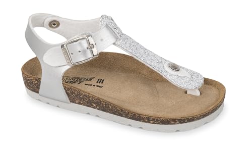 Sandales tongs pour filles GoldStar argent pailleté chaussures été enfant