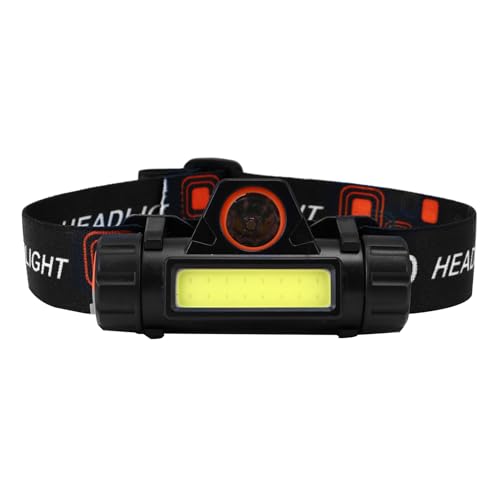 Linterna frontal de aluminio y ABS de alta resistencia con luz LED superbrillante recargable