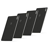 Pebblebee (ペブルビー) Android ＆iPhone両対応 スマートタグ 紛失防止タグ スマートトラッカー 充電式スマートタグ 「世界初」 AppleとGoogleのネットワーク両方に対応 紛失防止 忘れ物防止 鍵 財布 18ヶ月バッテリー持続 ソースネクスト (カード型, 4個)