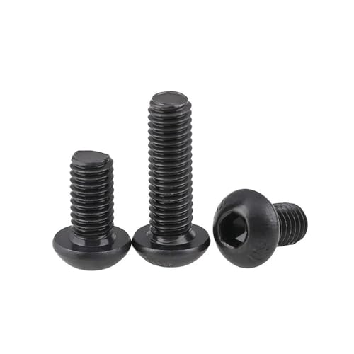 Tornillos de cabeza hueca M8 x 16mm negros y duraderos 2