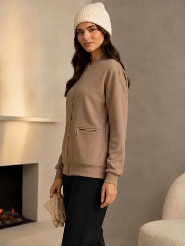 Image of Winter Jacket for Women | Regular Fit Ladies Jacket | Warm Full Sleeve Zipper Jackets | Casual Winter Wear for Office, Travel & Daily Wear