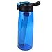 Bouteille d'eau filtrée, purificateur d'eau d'urgence détachable étanche à l'extérieur pour Urgence de Camping(Bleu)