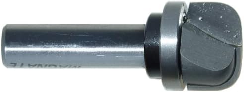 Magnate 7832 Bowl & Tray Plunge Router Bits with Top Bearing - 1/4" Radius; 1" Cutting Diameter