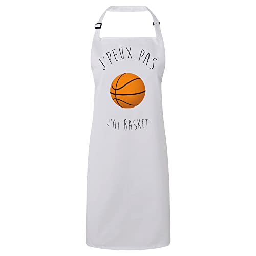 Tablier ballon de basket-ball premium avec design humoristique sport