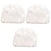 SHERCHPRY 3pcs Handbag Adorable Portable Chain Sling Shoulder Girl Girls Pearl - Pouch Women Cellphone Fuzzy Purse Storage Evening Bag for Chic Plush White Crossbody Outdoor Ladies Round