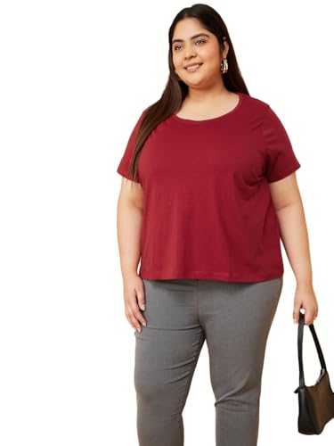 Image of Max Plus Size Women Solid T-Shirt