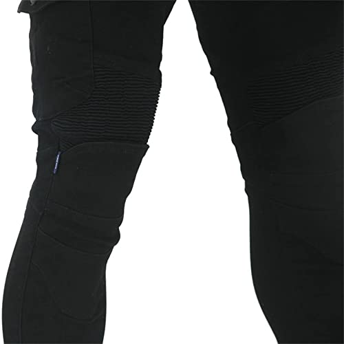 Mens Motorcycle Riding Pants,Motocross Wear Resistant Durable Trousers Motorbike Knee Hip Armored Jeans2
