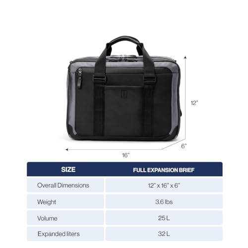 Travelpro Altitude Full Expansion Brief, Business Bag, 16 Inch Laptop, Work, Travel, Water Resistant, Men and Women, Aviator Navy by Travelpro - Image 5