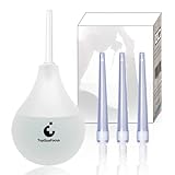 TopQuaFocus Darmeinlauf Klistier 224ml • Irrigator zur Darmreinigung • Intimdusche zur Analdusche und Vaginaldusche • Einläufe zum Heilfasten und Entspannen • BPA frei • 4 Einwegdüsen • Transparent……