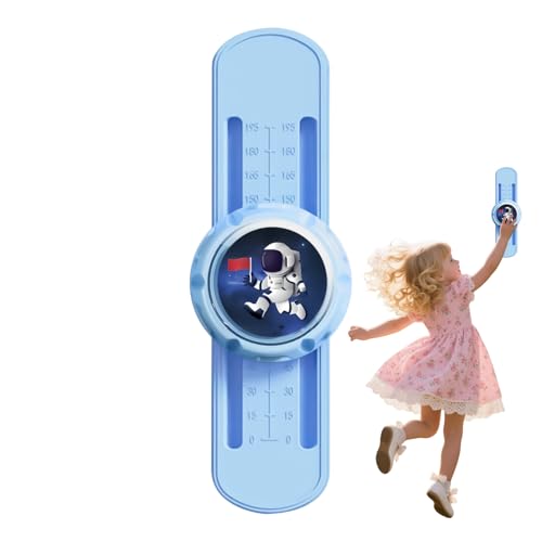 Medición de altura para pared: regla de altura en forma de jirafa, rastreador de crecimiento con contador de voz sin taladro para sala de estar, guardería, hogar, interior, techo, niño y niña