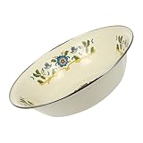 Lavabo en émail - bords sont lisses, vous n'avez donc pas à vous soucier de vous couper mains, sûr et , lavabo mélangeur vintage
