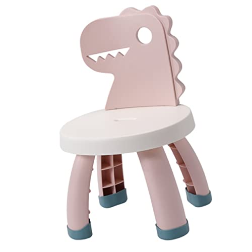 OUNONA Ergonomic Step Stool with Cartoon Dinosaur Design Lightweight Sitting Stool for Proper Posture and Safe Use at Home