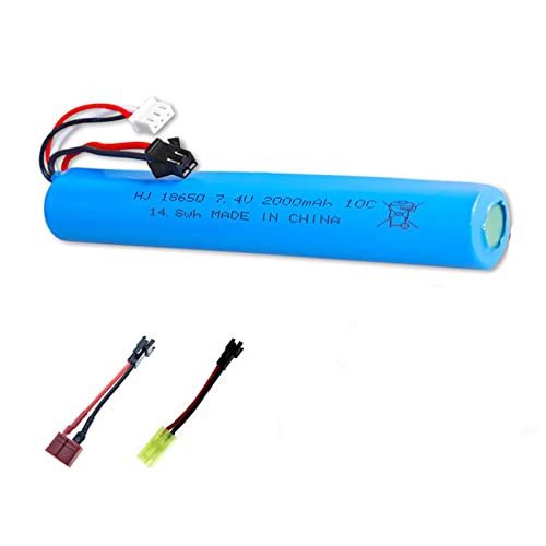 HHZ 7.4V 2000mAh Gel Ball Water Bead Blaster Gun Battery Liion Battery