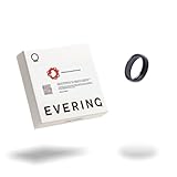 EVERING(エブリング)【公式ストア】決済できるスマートリング/スタンダードプラン / 18サイズ品揃え(US規格) / EX ブラック/充電不要/NFC(TypeA) / 生活防水(5気圧防水) / アプリでワンタップで一時停止可能/サイズ交換・返品不可 (12.5, EX_BLACK)