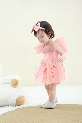 Baby Girl Clothes Infant Tulle Romper Ruffe Sleeveless Bodysuit Baby Girl Outfits Infant Girl Dress 0-18M3