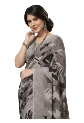 Image of Yashika Women's Georgette Printed Saree with Blouse Piece for Traditional Ethinic Wear Sari