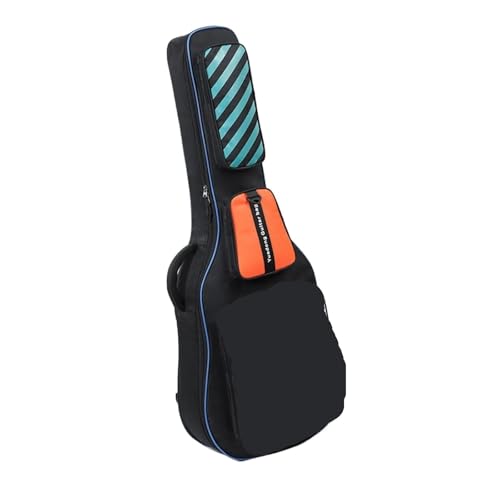Sac guitare basse électrique rembourré double avec 3 poches de rangement amples