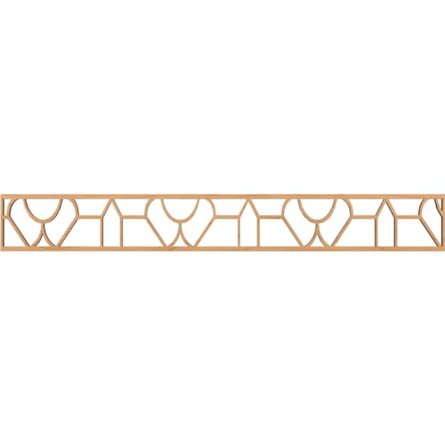 46 1/4"W x 6"H x 3/8"T Whitechapel Fretwork Moulding, Maple