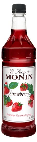 Miniatura 3 de Monin Premium Gourmet Jarabe, frambuesa, fresa y mora silvestre, 33.8 onzas (paquete de 3)  con agitador Make Your Day