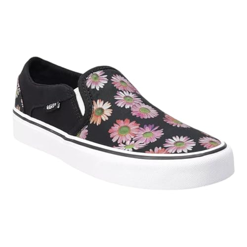 Vans Unisex Classic Slip-On (Dark Foral Pink/Black, US Footwear Size System, Adult, Men, Numeric, Medium, 6)