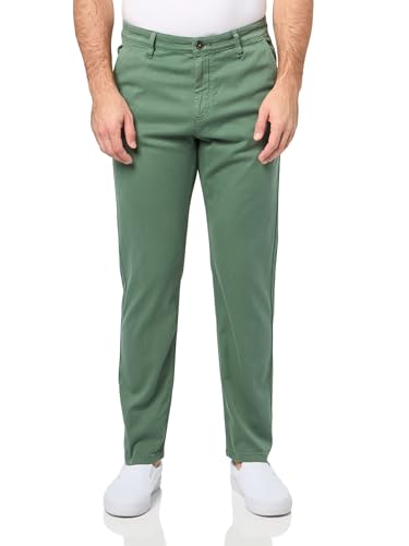 BOSS Techno Twill Tapered Chino Trousers,Spinach Green,4032