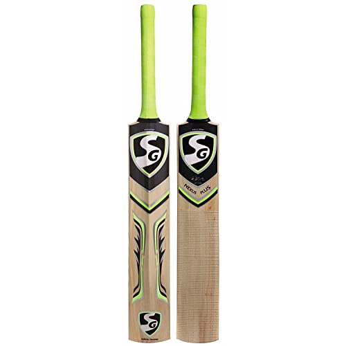 Batte de cricket SG Nexus Plus saule Cachemire taille 4 balle cuir beige