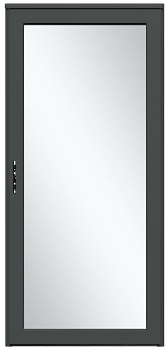 Platinum Secure Glass Graphite 36-in. Right Hinge Storm Door