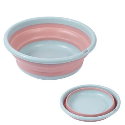 Lavabo plegable, Tina Plegable Barreño Plegable Cuenco, Lavabo para Lavabo, Fregadero Plegable, Fregadero Portátil para Lavavajillas, para Lavavajillas, Camping, Senderismo, Pesca, 17 * 25 * 10.5cm