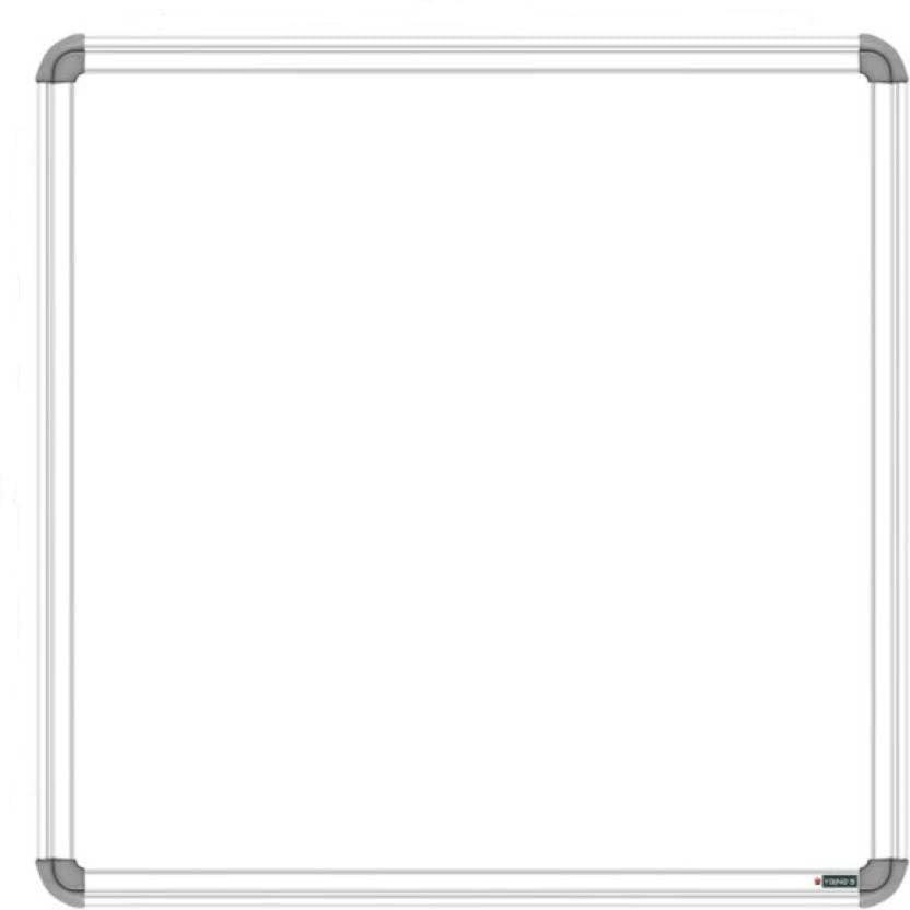 Image of Non-Magnetic 2X2 Feet Double Sided White Board & Chalkboard Both Side Writing Boards, One Side Whiteboard Marker & Back Side Chalkboard Surface - Pack of 1 Piece