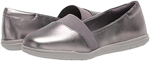Easy Spirit Women's Bounce Ballet Flat, Silver 060, 6.5 | Image 6