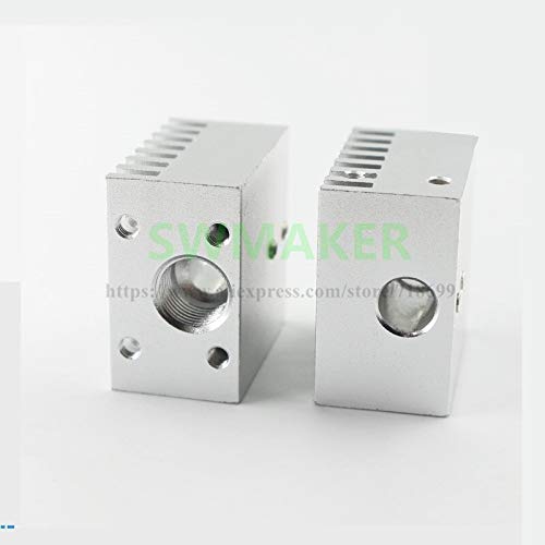 Lysee 3D Printer Parts & Accessories - All-Metal Single Heat Sink Single Nozzle Head Long Distance Radiator for TEVO 3D Printer
