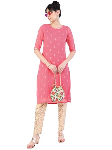 Image of Vishudh Women's Kurta | Comfortable Ethnic Wear for Daily Use | Lightweight & Breathable Indian Top