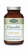 Flora - FloraSil Silica Supplement - Natural Beauty Support - Supports Hair, Skin, Nail & Bone Strength - Plant-Based Silica from Horsetail Extract - Vegan - 90 Capsules (90 Servings)