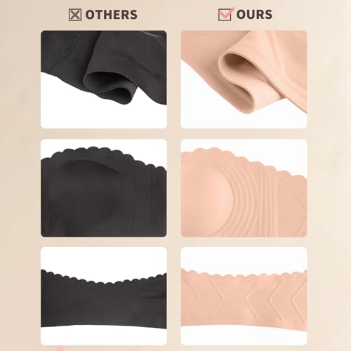 Front Closure Wireless Strapless Bras for Women Seamless Comfy Bandeau Bra4