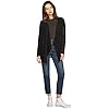 Volcom Women's Go Go Wrap Open Front Cardigan Sweater, black, Small