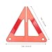 Amosfun Reflective Road Safety Kit Triangle Warning Sign for Car Emergency Roadside Assistance Portable Durable Safety Triangles